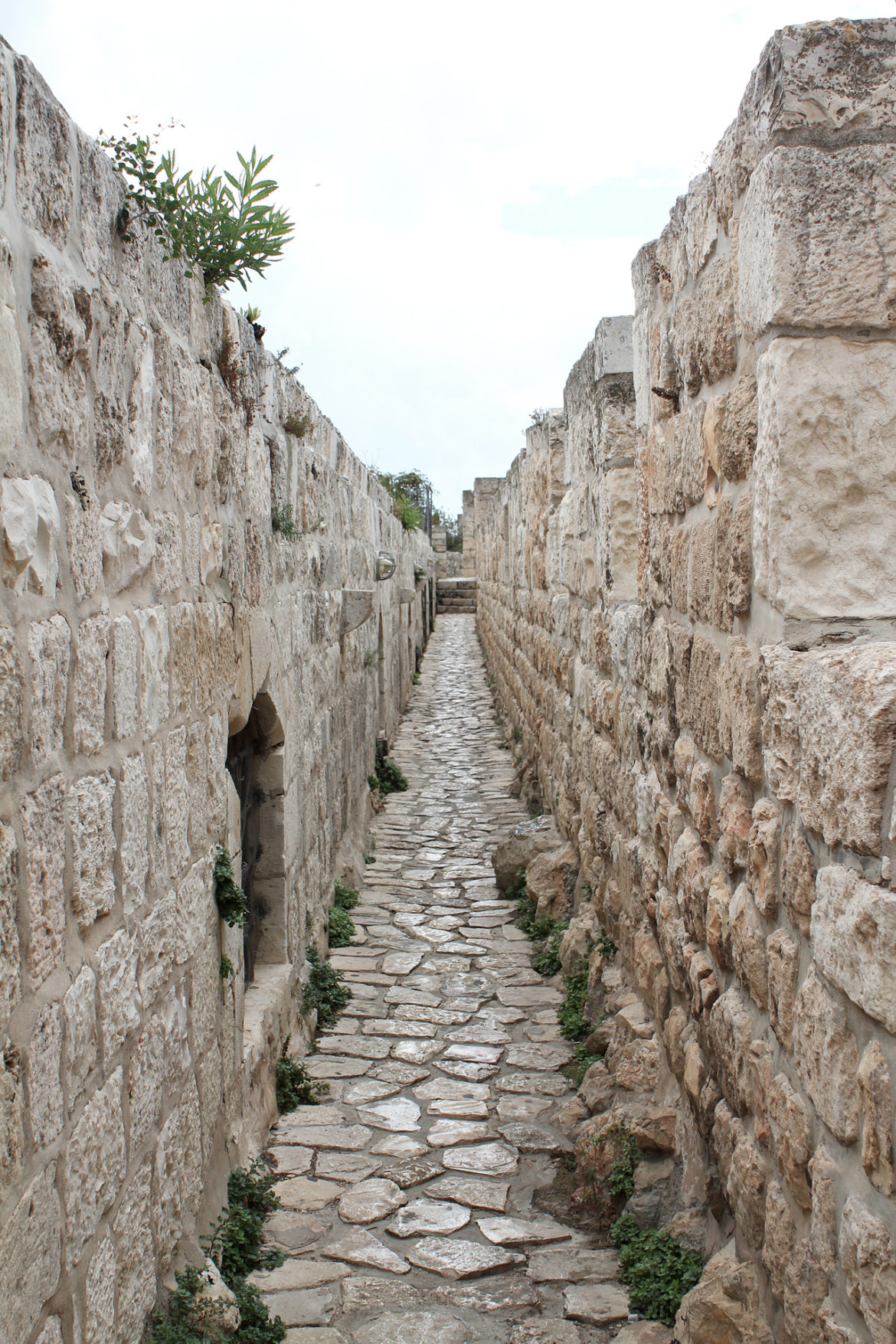 The walkway on the Old City walls - Ramparts Walk
